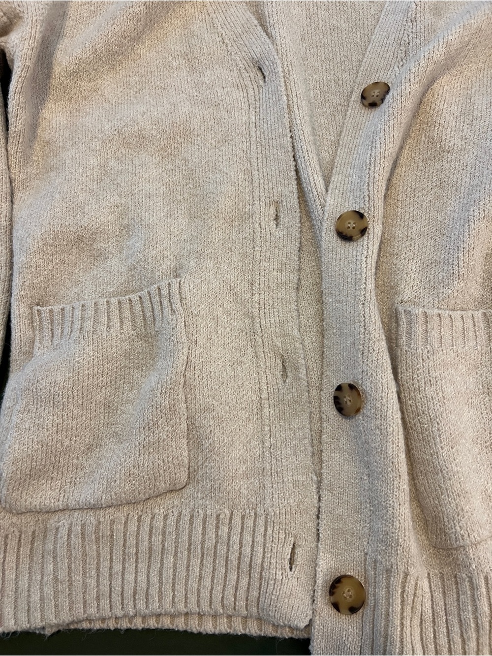 Button-Front Cardigan Sweater Size L - Picture 2 of 4